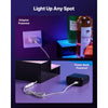 VEVOR LED Lighted Liquor Bottle Display, 2 Tiers 40 inches, Supports USB, Acrylic Illuminated Home Bar Shelf Display with RF Remote & App Control, 9 Static Colors, Timing Mode, for 20-28 Bottles