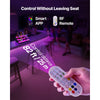 VEVOR LED Lighted Liquor Bottle Display, 3 Tiers 20 Inches Whiskey Rack, Supports USB, Illuminated Home Bar Shelf with RF Remote & App Control, 9 Static Colors, Acrylic Lighted Shelf for 15 Bottles