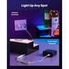 VEVOR LED Lighted Liquor Bottle Display, 2 Tiers 30 inches, Supports USB, Acrylic Illuminated Home Bar Shelf Display with RF Remote & App Control, 9 Static Colors, Timing Mode, for 14-20 Bottles