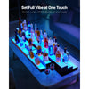 VEVOR LED Lighted Liquor Bottle Display, 2 Tiers 20 Inches Whiskey Rack, Supports USB, Illuminated Home Bar Shelf with RF Remote & App Control, 9 Static Colors, Acrylic Lighted Shelf for 10 Bottles