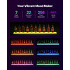 VEVOR LED Lighted Liquor Bottle Display, 1-Tier 60 Inches Whiskey Rack, Supports USB, Illuminated Home Bar Shelf with RF Remote & App Control, 7 Static Colors, Acrylic Lighted Shelf for 15 Bottles