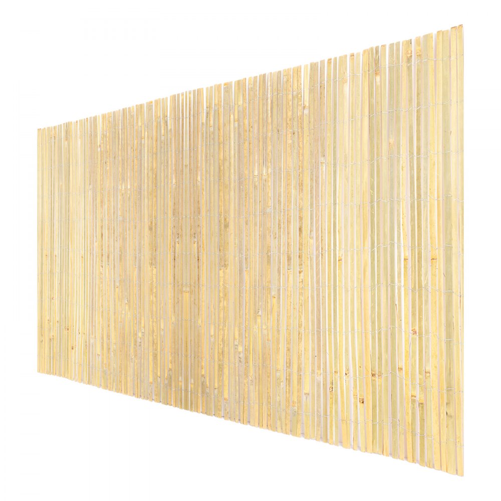 VEVOR Natural Bamboo Fence Privacy Screen, Eco-Friendly Privacy Bamboo Slat Fence, 6 ft H x 13 ft L Decorative Bamboo Screen Panel, for Garden, Backyard, Balcony, Patio, Pool Side