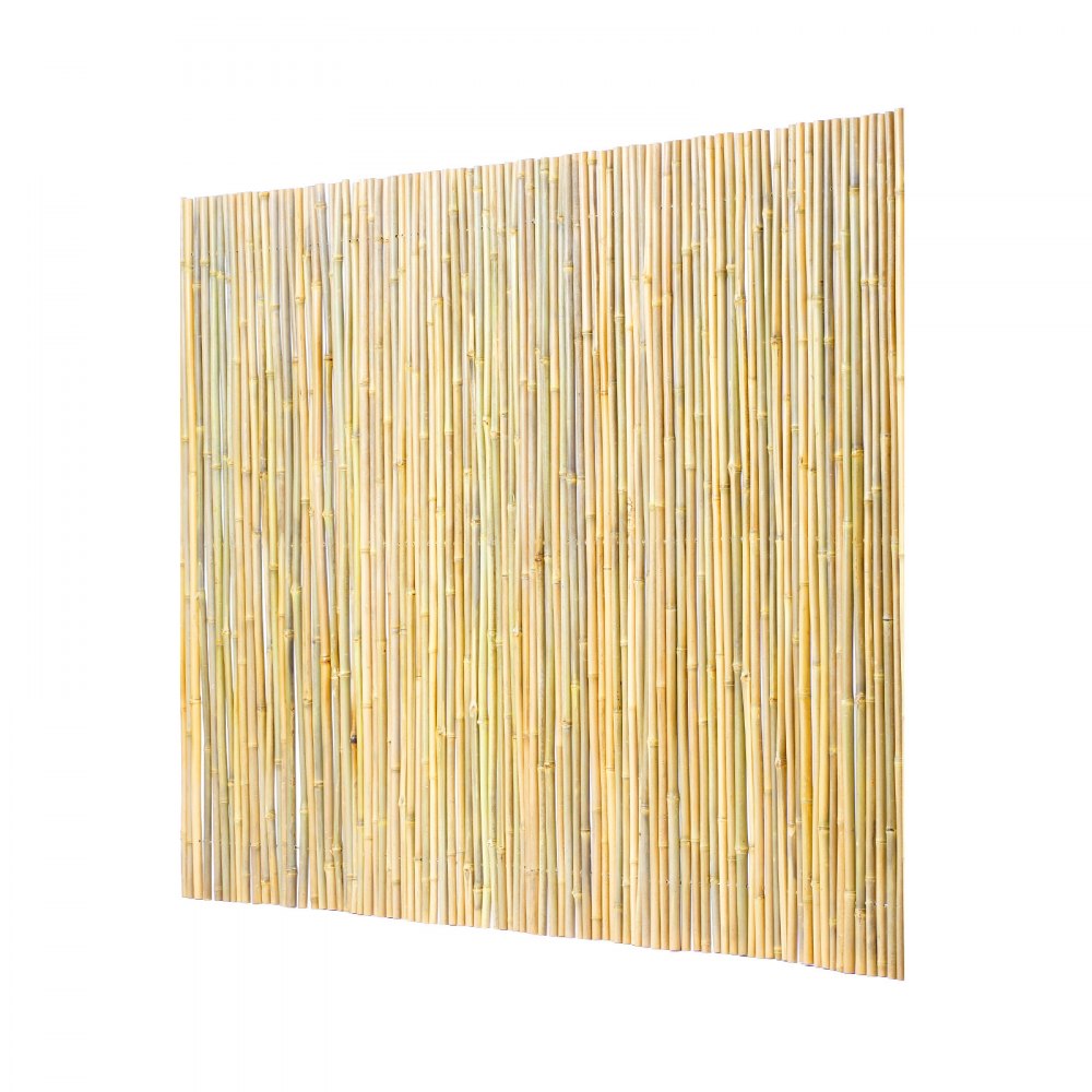 VEVOR Natural Rolled Bamboo Fence, Eco-Friendly Bamboo Privacy Fence 4 ft H x 6 ft L x 0.75 in D. , Decorative Bamboo Privacy Screen for Garden, Backyard, Balcony, Patio, Pool Side