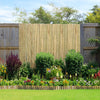 VEVOR Natural Rolled Bamboo Fence, Eco-Friendly Bamboo Privacy Fence 4 ft H x 8 ft L x 0.75 in D. , Decorative Bamboo Privacy Screen for Garden, Backyard, Balcony, Patio, Pool Side