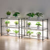 VEVOR DIY Plant Shelf with Grow Lights, 71 in Tall Indoor Plant Stand with Wheels, 192W 5000K Full Spectrum Grow Lights, Heavy Duty Metal Plants Display Rack, Flower Pot Holder for Seed Starting