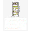 VEVOR Plant Shelf with Grow Light, 6-Tier Indoor Plant Stand, 71in Tall Plants Display Rack with Wheels & 4/9/14H Timer, 150W 3-Color Full Spectrum Grow Lights, Flower Pot Holder for Seed Starting