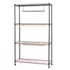 VEVOR Plant Shelf with Grow Light, 4-Tier Indoor Plant Stand, 59in Tall Plants Display Rack with Wheels, 90W 3-Color Full Spectrum Grow Lights, Heavy Duty Metal Flower Pot Holder for Seed Starting