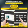 VEVOR Safe Box, 1.7 CU.FT Fingerprint Safe Box for Money with 2 Keys & Digital Keypad, Q235 Steel Safe Box for Storing Cash, Jewelry, Pistols, Documents, Watches in Home & Office & Hotel