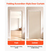 VEVOR Accordion Door, 47 x 78 inch, Blackout Fabric Folding Magnetic Door Curtain, with Hanging Hooks, Interior Room Divider for Doorways, Closets, Bedrooms, Bathrooms, Living Rooms, Beige, 1 Panel