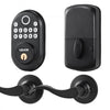 VEVOR Fingerprint Door Lock with Level Handles, Fingerprint/Keypad Code/Key, One-Time and Anti-Peeking Password, Constant Unlock Mode, Aluminum Alloy, Electronic Keypad Deadbolt for Entry Doors