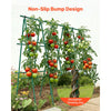 VEVOR Garden Stakes, 50 Pack, 46.06 inch, Plastic Coated Metal Tomato Stakes, Garden Sticks for Plants Support, with Pointed End and Non-Slip Bumps for Growing Climbing Plants, Outdoor Vegetables