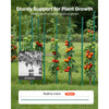 VEVOR Garden Stakes, 25 Pack, 70.87 inch, Plastic Coated Metal Tomato Stakes, Garden Sticks for Plants Support, with Pointed End and Non-Slip Bumps for Growing Climbing Plants, Outdoor Vegetables