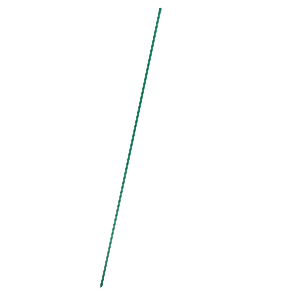 VEVOR Garden Stakes, 10 Pack, 93.7 inch, Plastic Coated Metal Tomato Stakes, Garden Sticks for Plants Support, with Pointed End and Non-Slip Bumps for Growing Climbing Plants, Outdoor Vegetables