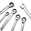 VEVOR Combination Wrench Set, 30-Piece Ratcheting Wrench Set with Organizer Rack, Cr-V Steel Wrench Set SAE 1/4" to 1", Metric 8 mm to 24 mm, Ideal for General Household, Garage, Workshop, Emergency