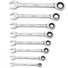 VEVOR Combination Wrench Set, 30-Piece Ratcheting Wrench Set with Organizer Rack, Cr-V Steel Wrench Set SAE 1/4" to 1", Metric 8 mm to 24 mm, Ideal for General Household, Garage, Workshop, Emergency