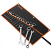 VEVOR Combination Wrench Set, 16-Piece SAE Sizes, 72 Teeth, Cr-V Steel Ratcheting Wrench Set, with Roll Up Pouch, Open End, Clear Size Labels, for General Household and Automotive Repairs, Silver