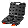 VEVOR Crowfoot Wrench Set, 1/2" and 3/8" Drive, 21-Piece Metric Dual-Drive Flare Nut Crows Foot Wrenches, with Storage Case, Dual Size Markings on Tools and Case, for Maintenance