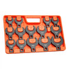 VEVOR Crowfoot Wrench Set, 1/2" Drive, 14-Piece Metric 27 to 50 mm Crows Foot Wrenches, with Storage Tray, Dual Size Markings on Tools and Tray, for Auto Maintenance or Repairs