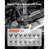 VEVOR Crowfoot Wrench Set, 1/2" Drive, 14-Piece SAE 1-1/16" to 2" Crows Foot Wrenches, with Storage Tray, Dual Size Markings on Tools and Tray, for Auto Maintenance or Repairs