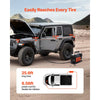 VEVOR Dual-Cylinder Heavy Duty Air Compressor, 10.6CFM Auto-Stop Portable Tire Inflator, 12V 150PSI Offroad Air Pump with LCD Digital Display & Adapters for Truck Car SUV 4 x 4 Vehicle RV