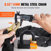 VEVOR Bike Chain Lock, 3.28 Ft Bicycle Chain Lock with 4 Keys, Heavy Duty Metal Steel Anti-Theft High Security Bike Locks, Perfect for Bike, Motorcycle, Scooter, Bicycle, Door, Fence or Gate, 14mm