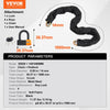 VEVOR Bike Chain Lock, 3.28 Ft Bicycle Chain Lock with 4 Keys, Heavy Duty Metal Steel Anti-Theft High Security Bike Locks, Perfect for Bike, Motorcycle, Scooter, Bicycle, Door, Fence or Gate, 14mm