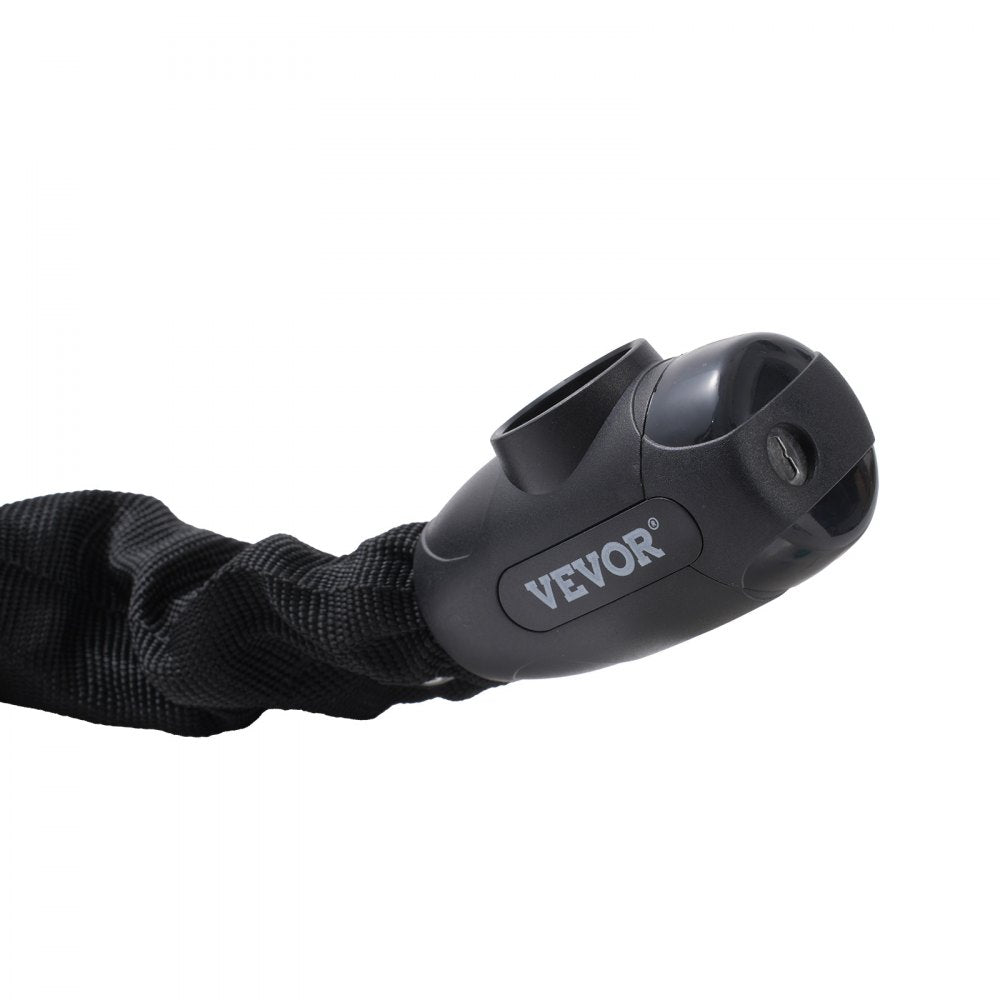 VEVOR Bike Chain Lock, 3.94 Ft Combination Bicycle Chain Lock with 4 Keys, Heavy Duty Anti-Theft High Security Bike Locks, Perfect for Bike, Motorcycle, Scooter, Bicycle, Door, Fence or Gate, 8mm