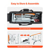 VEVOR Dirt Bike and Dual Sport Tire Changer, Fits for 16"-21" Wheels, 15/17/20/25 mm Axles, Heavy Duty Dirt Bike Tire Changing Tool Kit with Bead Breaker, Irons, Protective Sleeves, and Storage Bag