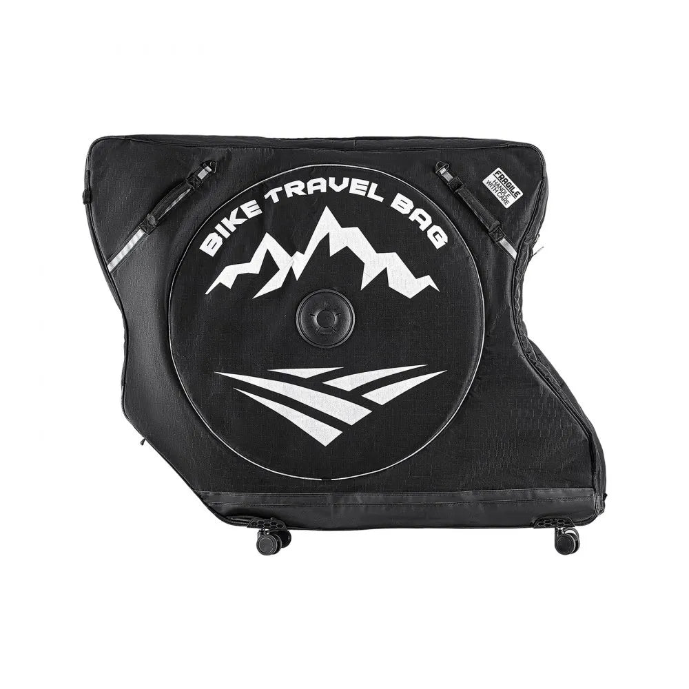 VEVOR Bike Travel Bag, Road Bike Bag Road Bicycle Storage Carry with TSA Lock & Dual Zipper, Black Bicycle Case Wheelbase 37-42 in for Air Travel, Outdoor Use, Airplane, Car, Train, Subway Transport