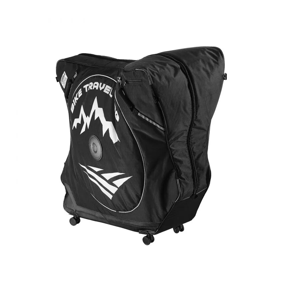 VEVOR Bike Travel Bag, Road Bike Bag Road Bicycle Storage Carry with TSA Lock & Dual Zipper, Black Bicycle Case Wheelbase 37-42 in for Air Travel, Outdoor Use, Airplane, Car, Train, Subway Transport