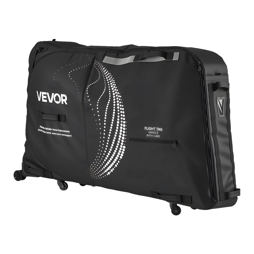 VEVOR Bike Travel Bag, Transport Universal Bicycle Storage Case Bag with TSA Lock, Support Plates, Protection and Fork Mount Stabilisation, Bicycle Case Max. Wheelbase 51 in for Airplane, Outdoor Use