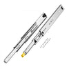 VEVOR Heavy Duty Drawer Slides 16inch, 1 Pair Locking Drawer Slides 250lbs Load Capacity, Side Mount Ball Bearing, 3-Fold Full Extension