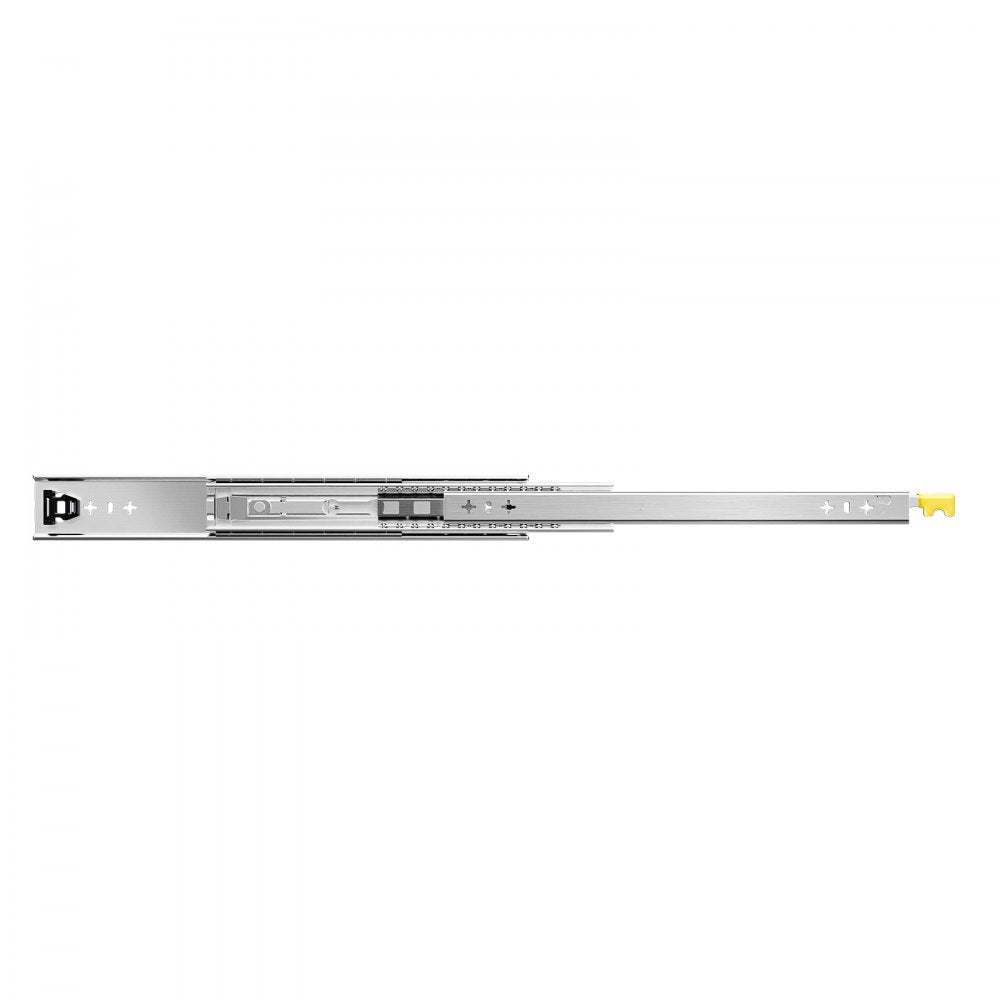 VEVOR Heavy Duty Drawer Slides 18inch, 1 Pair Locking Drawer Slides 250lbs Load Capacity, Side Mount Ball Bearing, 3-Fold Full Extension