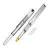 VEVOR Heavy Duty Drawer Slides 18inch, 1 Pair Locking Drawer Slides 250lbs Load Capacity, Side Mount Ball Bearing, 3-Fold Full Extension