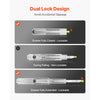 VEVOR 1 Pair Full Extension Drawer Slides 18 20 22 28 30 32 36 38 40 44 48 52 56 60 in, 500 lbs Load Capacity Locking Drawer Slides, Ball Bearing with Lock Side Mount Drawer Slide Rail