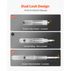VEVOR 1 Pair Full Extension Drawer Slides 18 20 22 28 30 32 36 38 40 44 48 52 56 60 in, 500 lbs Load Capacity Locking Drawer Slides, Ball Bearing with Lock Side Mount Drawer Slide Rail