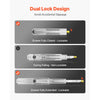 VEVOR 1 Pair Full Extension Drawer Slides 18 20 22 28 30 32 36 38 40 44 48 52 56 60 in, 500 lbs Load Capacity Locking Drawer Slides, Ball Bearing with Lock Side Mount Drawer Slide Rail