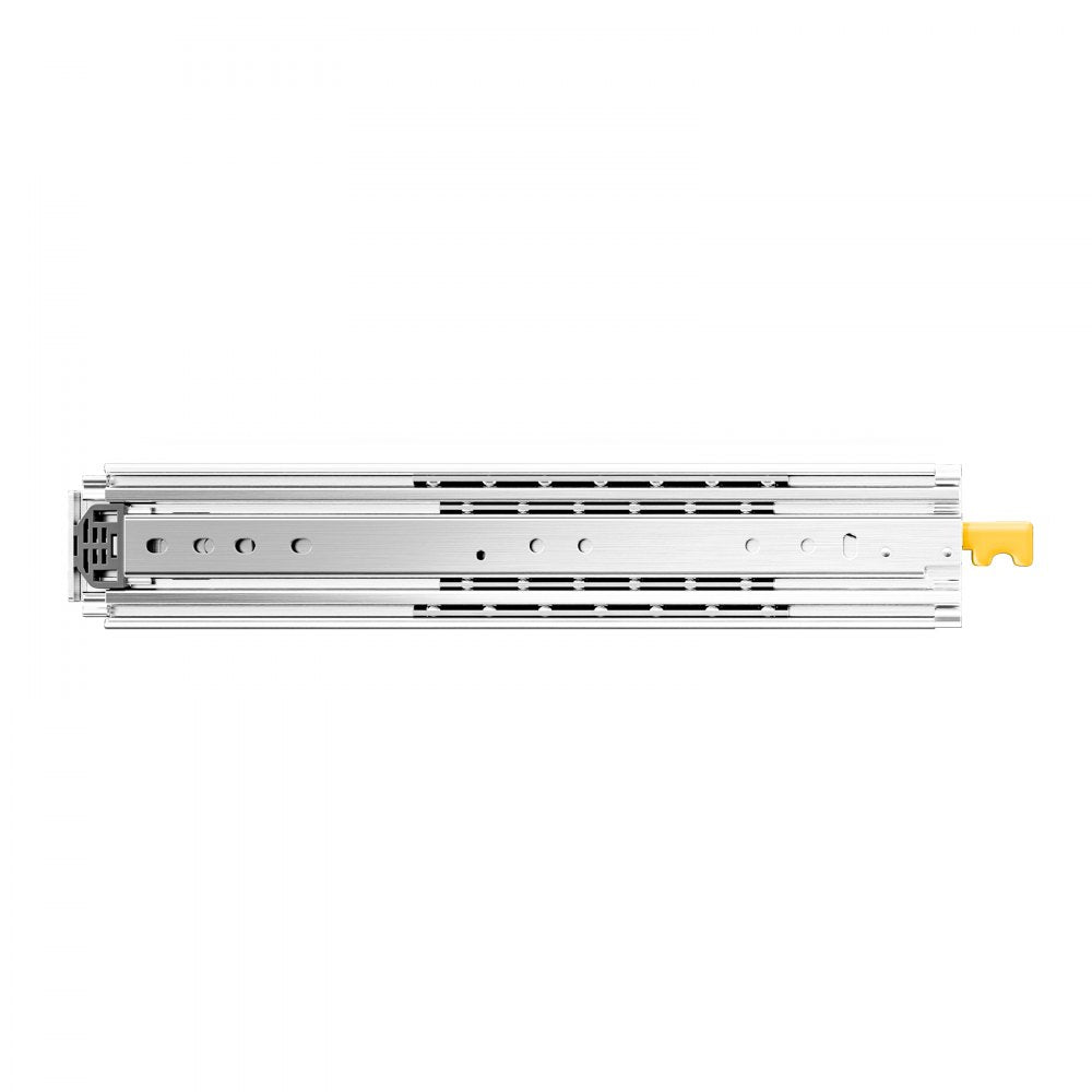 VEVOR Heavy Duty Drawer Slides, 1 Pair 30inch Locking Drawer Slides, 500lbs Load Capacity, Side Mount Ball Bearing Drawer Glides, Full Extension Industrial Locking Rail
