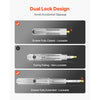 VEVOR 1 Pair Full Extension Drawer Slides 18 20 22 28 30 32 36 38 40 44 48 52 56 60 in, 500 lbs Load Capacity Locking Drawer Slides, Ball Bearing with Lock Side Mount Drawer Slide Rail