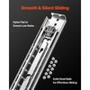 VEVOR Set of Two Drawer Rails, Sizes Ranging from 16 to 60 inches, 500 lbs Weight Tolerance, Ball Bearing Equipped with Locking Mechanism, Side Mounted Slide Rail