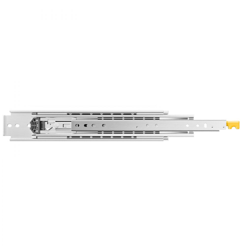 VEVOR Set of Two Drawer Rails, Sizes Ranging from 16 to 60 inches, 500 lbs Weight Tolerance, Ball Bearing Equipped with Locking Mechanism, Side Mounted Slide Rail