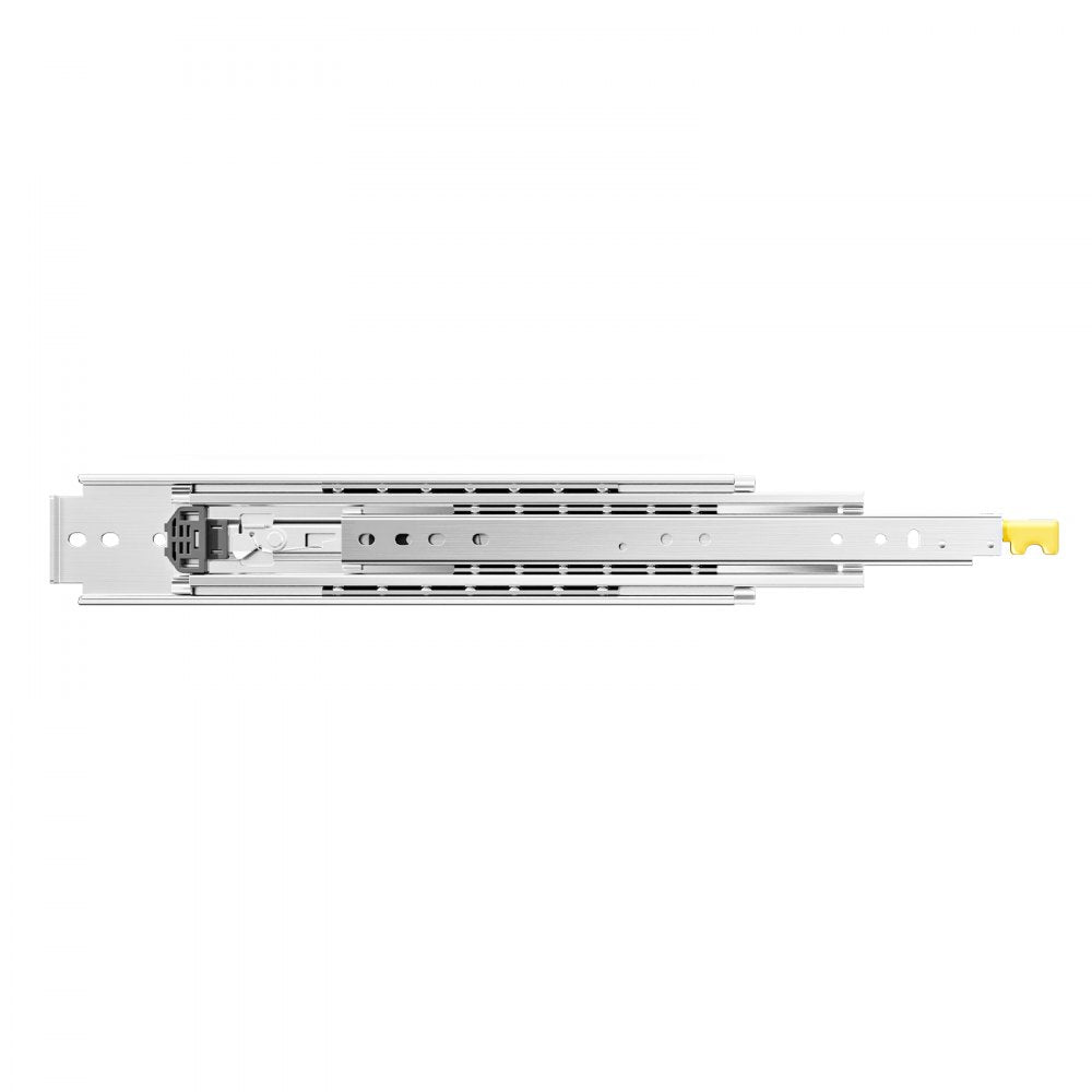VEVOR 1 Pair Full Extension Drawer Slides 18 20 22 28 30 32 36 38 40 44 48 52 56 60 in, 500 lbs Load Capacity Locking Drawer Slides, Ball Bearing with Lock Side Mount Drawer Slide Rail