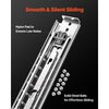 VEVOR 1 Pair Full Extension Drawer Slides 18 20 22 28 30 32 36 38 40 44 48 52 56 60 in, 500 lbs Load Capacity Locking Drawer Slides, Ball Bearing with Lock Side Mount Drawer Slide Rail