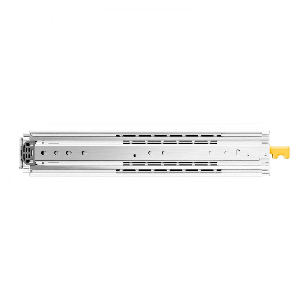 VEVOR 1 Pair Full Extension Drawer Slides 18 20 22 28 30 32 36 38 40 44 48 52 56 60 in, 500 lbs Load Capacity Locking Drawer Slides, Ball Bearing with Lock Side Mount Drawer Slide Rail