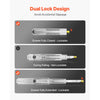 VEVOR 1 Pair Full Extension Drawer Slides 18 20 22 28 30 32 36 38 40 44 48 52 56 60 in, 500 lbs Load Capacity Locking Drawer Slides, Ball Bearing with Lock Side Mount Drawer Slide Rail