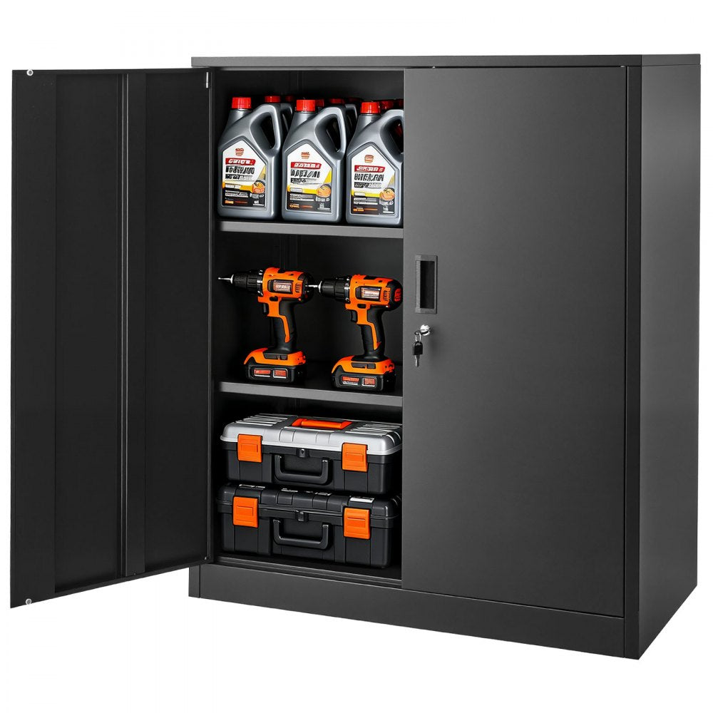 Vevor Metal Storage Cabinet Lockable Steel Garage Cabinet 41.7