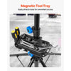 VEVOR Bike Repair Stand, 66 lb Heavy-duty Bicycle Work Stand with 32.8-56.6 in Adjustable Height & Magnetic Tool Tray, Foldable Bicycle Maintenance Rack, Shop Home Mechanics for Mountain & Road Bike