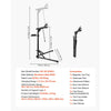 VEVOR Bike Repair Stand, 85 lb Heavy-duty Bicycle Work Stand with 40.7-64.1 in Adjustable Height & Magnetic Tool Tray, Foldable Bicycle Maintenance Rack, Shop Home Mechanics for Mountain & Road Bike