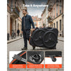 VEVOR Bike Travel Case, Bicycle Travel Bag with EVA Hard Shell, Quick-Release Buckle, Dual Zipper, TSA Lock and Wheels, Black Bicycle Case for Airplane, Easy Transportation Bag for 700C Road Bike