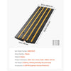VEVOR Car Driveway Rubber Curb Ramp, 33069 lbs Load Capacity, 2.6 inch Rise Curbside Bridge Ramp with Yellow Reflective Strips, Suitable for Loading Dock, Warehouse, Garage, Sidewalk (1 Pack)